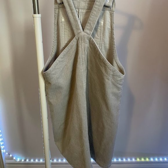 Twik Grey Corduroy Overall Dress - Picture 2 of 3